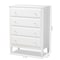 Baxton Studio Naomi and Transitional White Finished Wood 4-Drawer Bedroom Chest 168-10824 - alternate 8